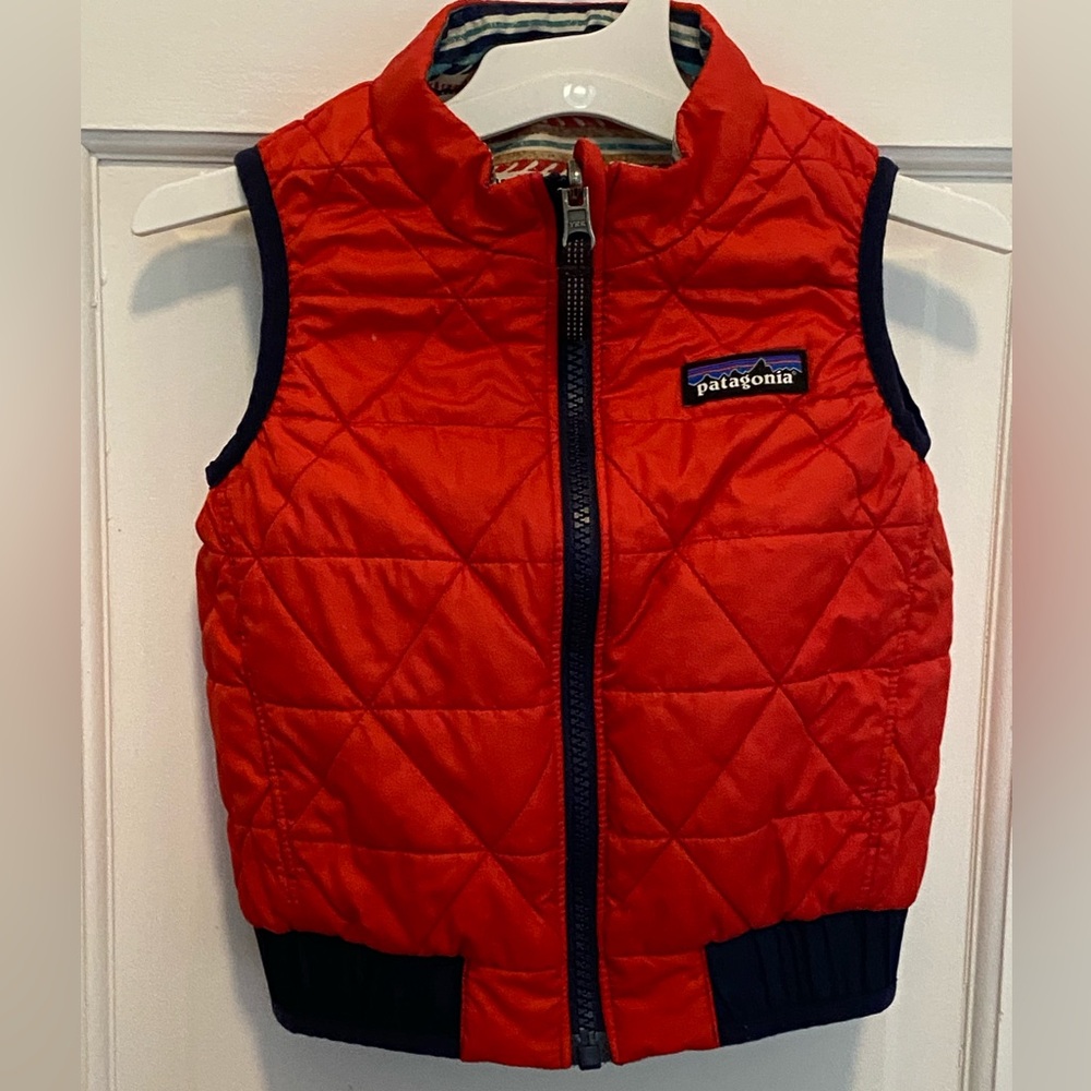 Patagonia Kids Red and Black Vest